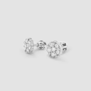 GRACI classic gold diamond earrings Thumbnail