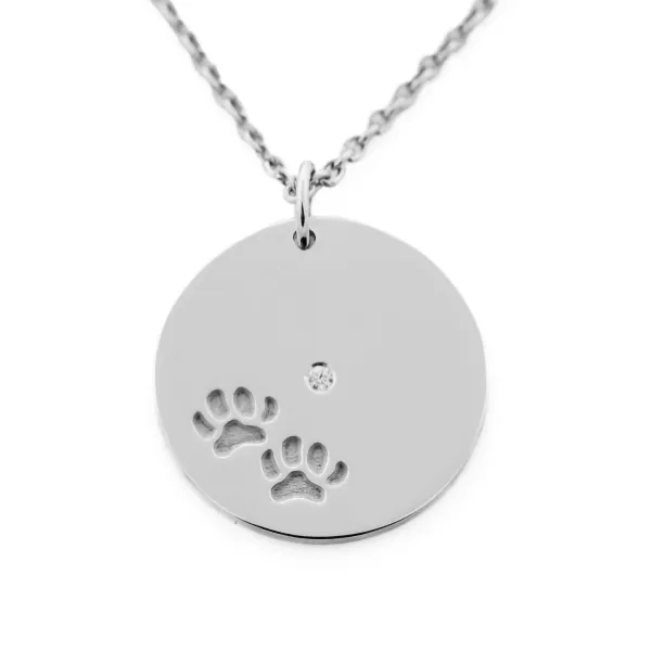 MORI golden pendant with dog traces Image