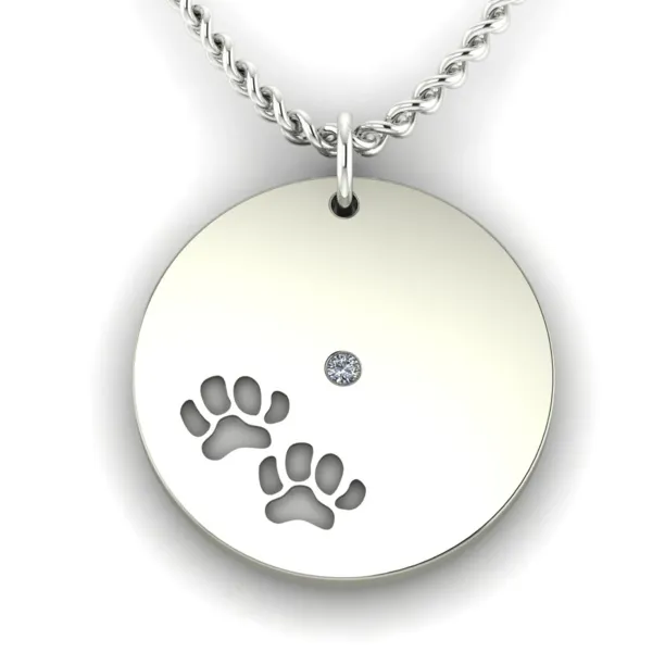 MORI golden pendant with dog traces Image
