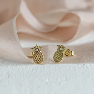 KATO fruity shape authentic gold diamond earrings Thumbnail