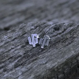 KOVE Cactus authentic gold diamond earrings Thumbnail