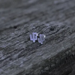 KOVE Cactus authentic gold diamond earrings Thumbnail