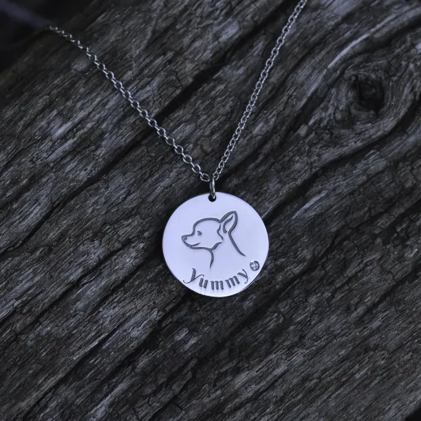 YUM gold diamond pendant for the pet lovers Image