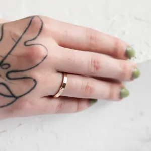 White gold wedding rings with a secret heart ADELIA 