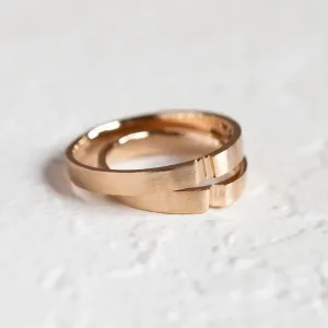 White gold wedding rings with a secret heart ADELIA  Thumbnail