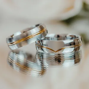 ARIES gold marriage rings Thumbnail