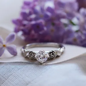 PENI gold moissanite engagement ring Thumbnail