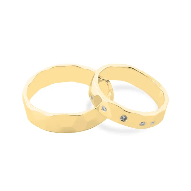 RONI relief gold wedding rings Image