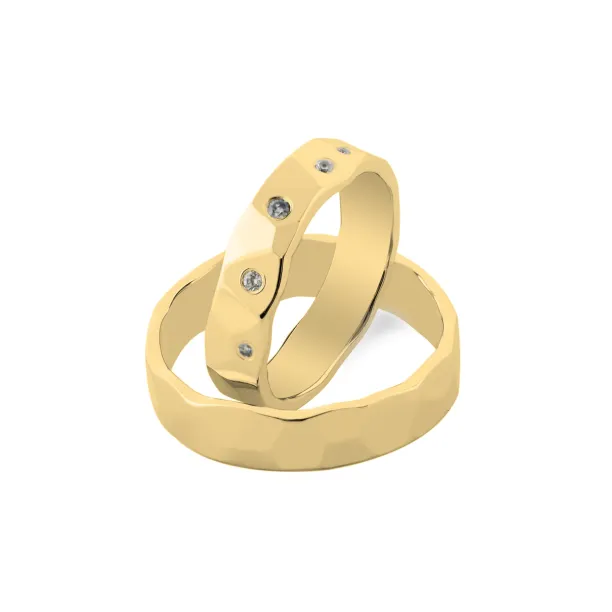 RONI relief gold wedding rings Image