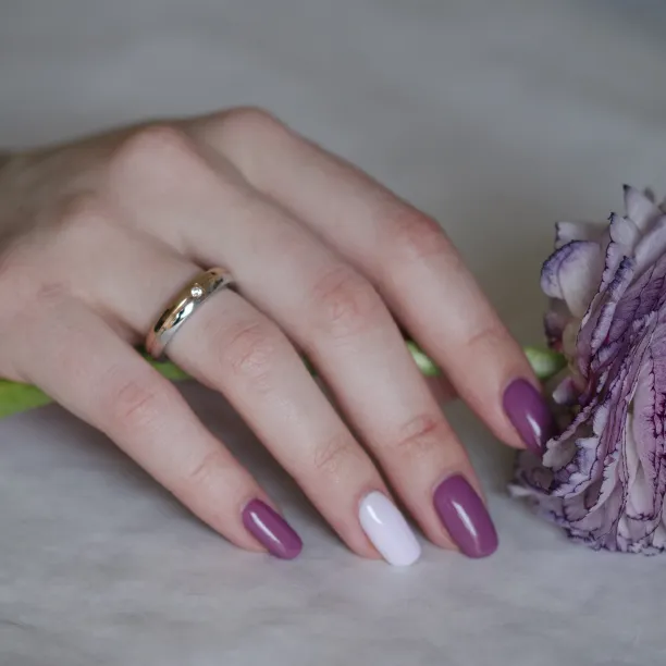 FERDE combination gold diamond wedding rings Image