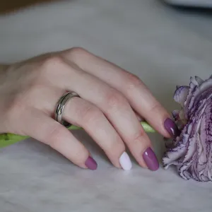 FERDE combination gold diamond wedding rings Thumbnail