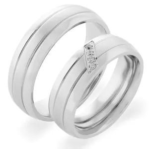 VESTA classic gold diamond wedding rings Thumbnail