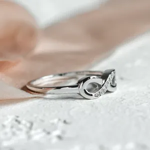 SALVIN infinity gold diamond ring Thumbnail