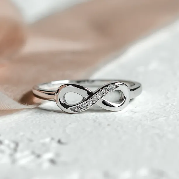 SALVIN infinity gold diamond ring Image