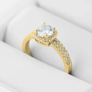 KATI gold diamond engagement ring Thumbnail