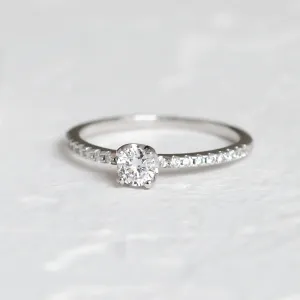 Gold engagement ring with diamonds KATVI Thumbnail