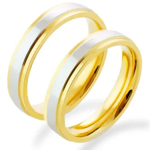 Combination gold wedding rings TASE Thumbnail