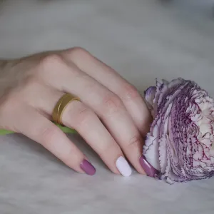 FORE matte gold wedding rings Thumbnail