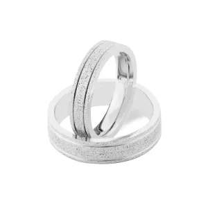 LOJA matte gold wedding rings Thumbnail