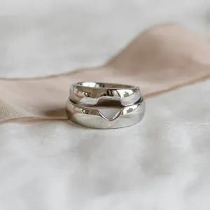 MOLE heart shape gold wedding rings Thumbnail