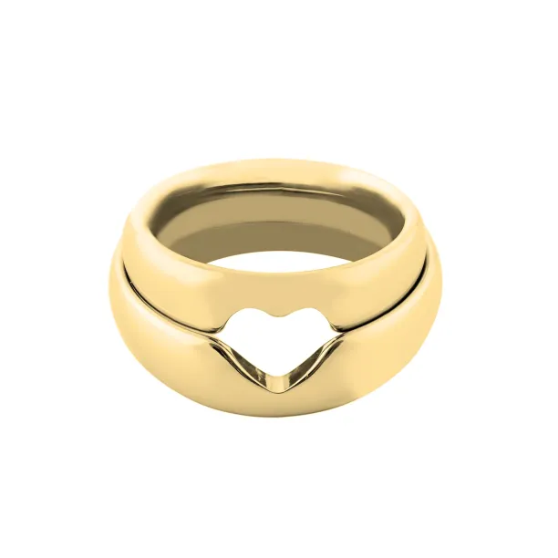 MOLE heart shape gold wedding rings Image
