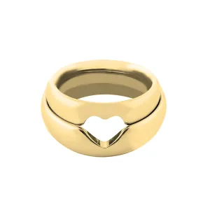 MOLE heart shape gold wedding rings Thumbnail