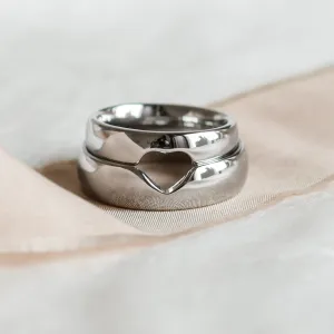 MOLE heart shape gold wedding rings Thumbnail
