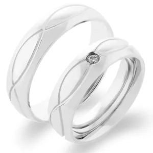 HERA gold diamond wedding rings Thumbnail