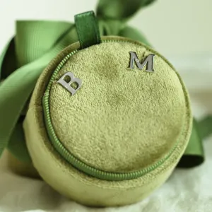 Diamond initial earrings QUNTI Thumbnail