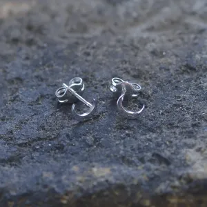 ALVIN authentic crescent gold stud earrings Thumbnail