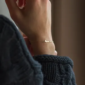 KALIN name gold diamond bracelet Thumbnail