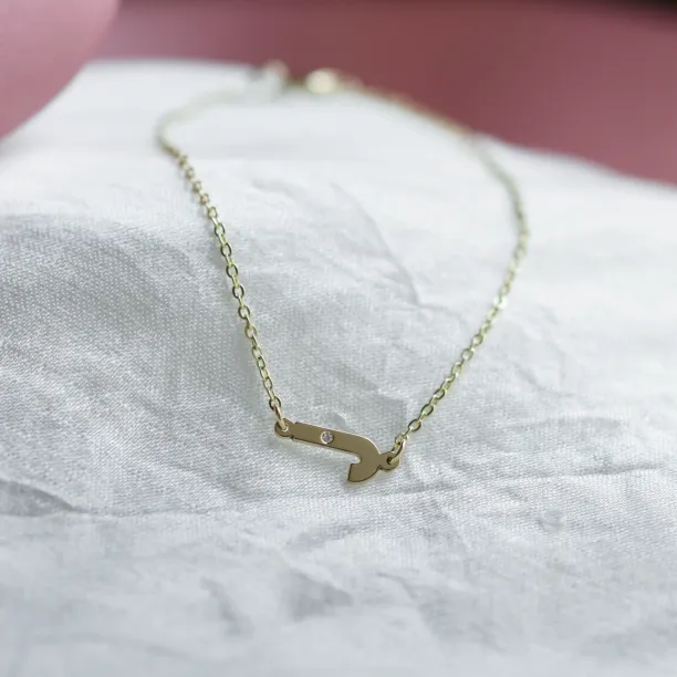 KALIN name gold diamond bracelet Image