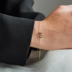 KALIN name gold diamond bracelet Thumbnail