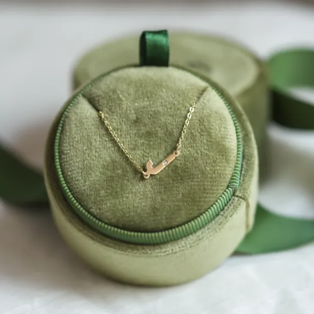 KALIN name gold diamond bracelet Image