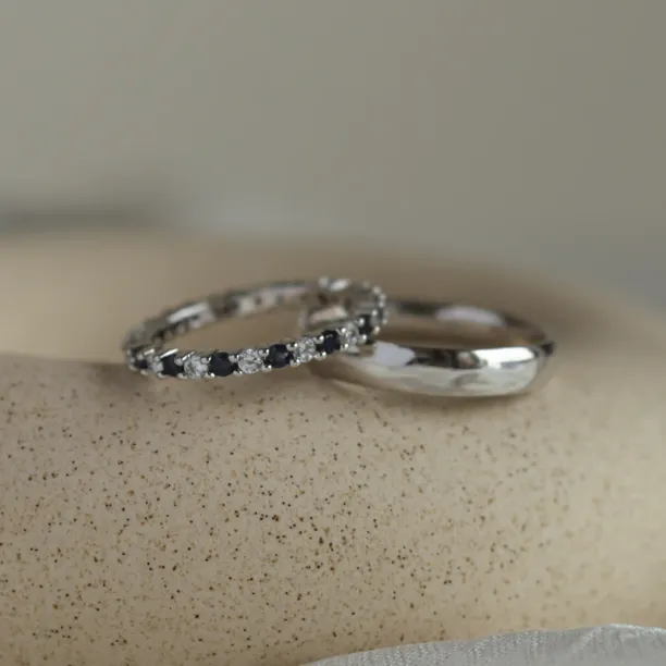 Gold diamond wedding rings STIKI Image