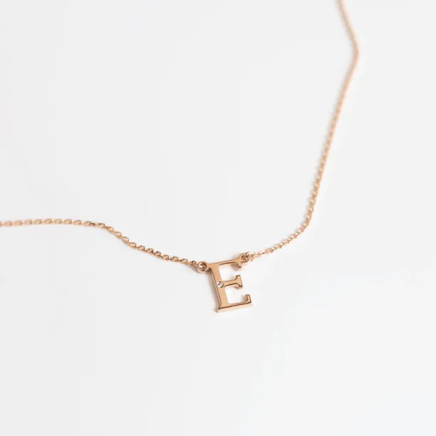 VERTE Name gold diamond pendant Image