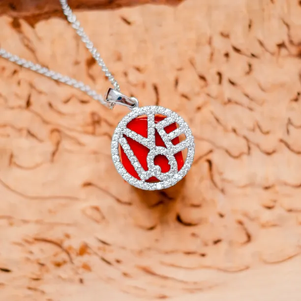 LITTE zircons silver pendant Image