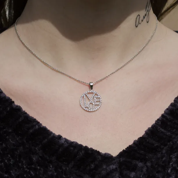 LITTE zircons silver pendant Image