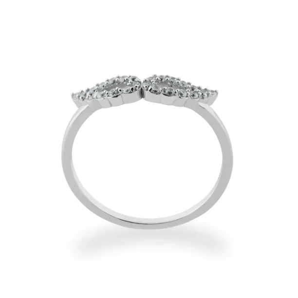 DOVEK wings shape gold diamond ring Image
