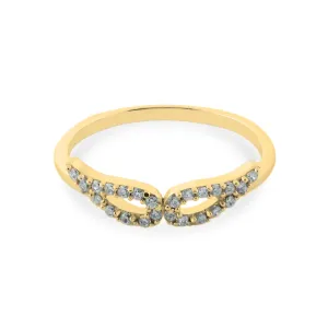 DOVEK wings shape gold diamond ring Thumbnail