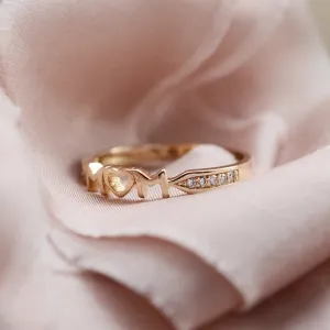 HAVME gold diamond dress ring for young mummies and mothers-to-be Thumbnail