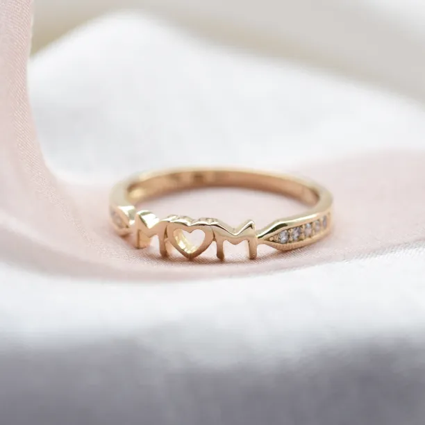 HAVME gold diamond dress ring for young mummies and mothers-to-be Image