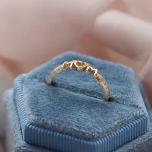 HAVME gold diamond dress ring for young mummies and mothers-to-be Thumbnail