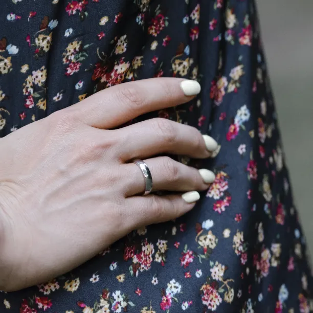 Solid wedding rings made of red gold EVEN Image