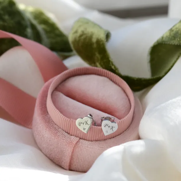 SVETTE name gold diamond earrings Image