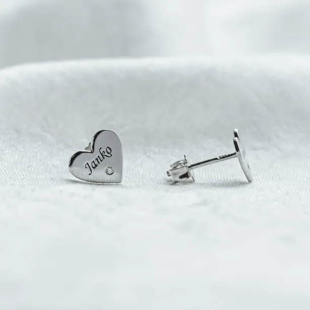 SVETTE name gold diamond earrings Image