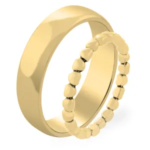 RINDAL heart shape gold wedding ring Thumbnail