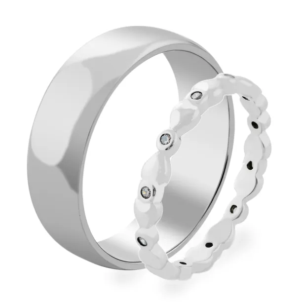 NOTSE heart shape diamond rings Image