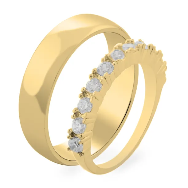 JOEN gold diamond wedding ring Image