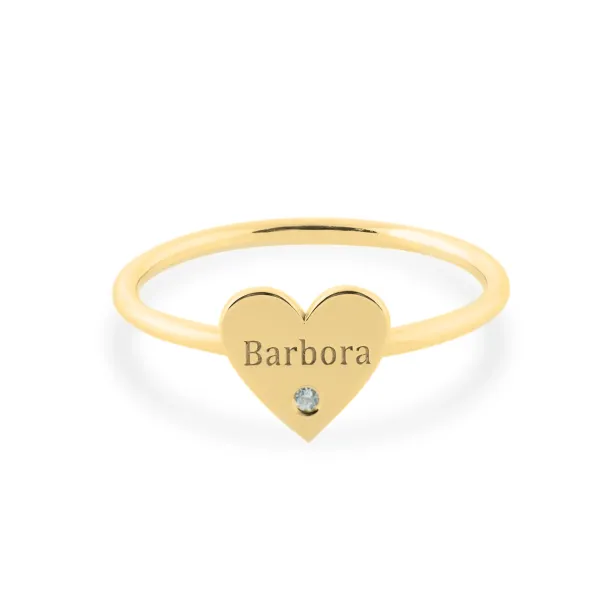 BELE name gold diamond ring Image